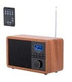 Enceinte Radio Rétro Bois Adler Noir Bluetooth 5.0