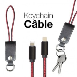 Porte clés avec câble Usb iPhone Type C MicroUsb